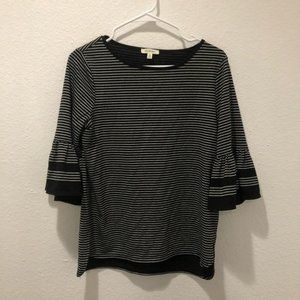 Black White Stripe Blouse S ✨BUNDLE ONLY